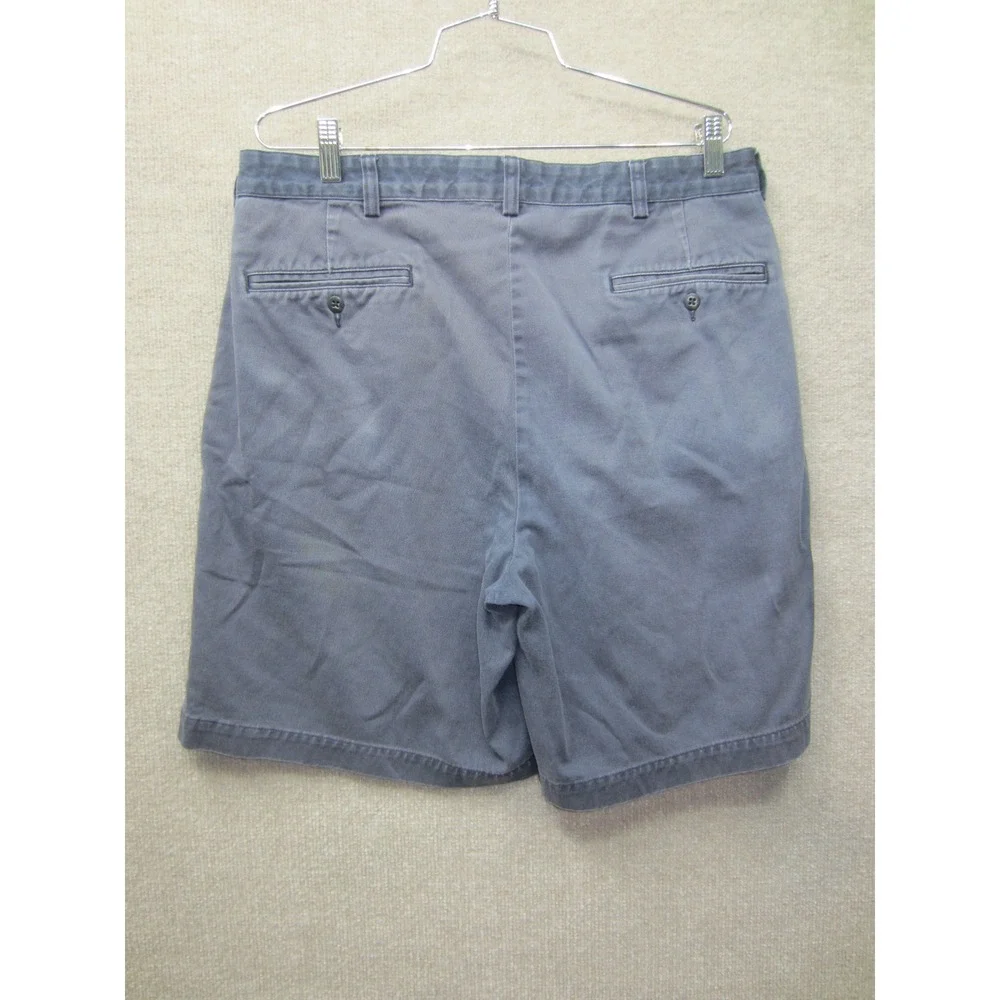 Polo Ralph Lauren Mens Navy Blue Pleated Chino Shorts 100% Cotton Size 36